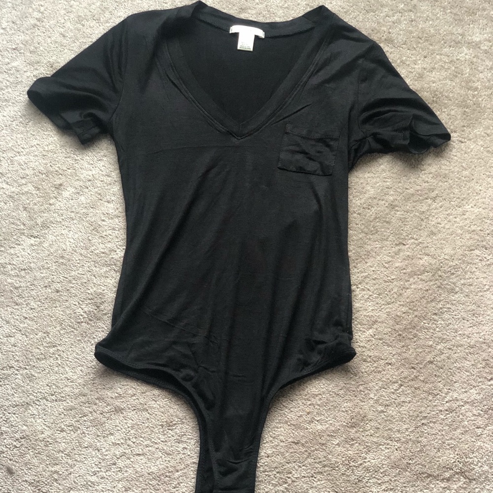 Black t-shirt bodysuit